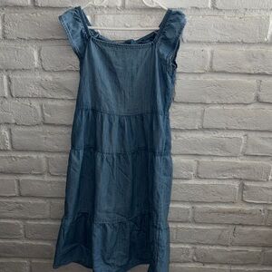 Old Navy Girls Blue Denim Sleeveless Dress Size S (6-7)